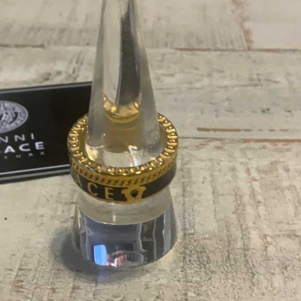 NWOT Versace Gold and Black Unisex Ring - Picture 3 of 9